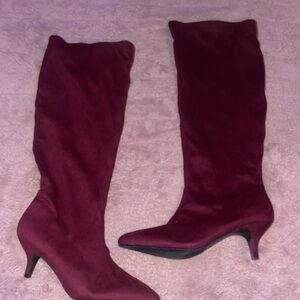 Target Burgundy Heeled Boots